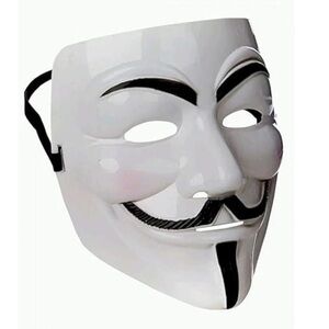 Vendetta White Halloween Face Mask one size
